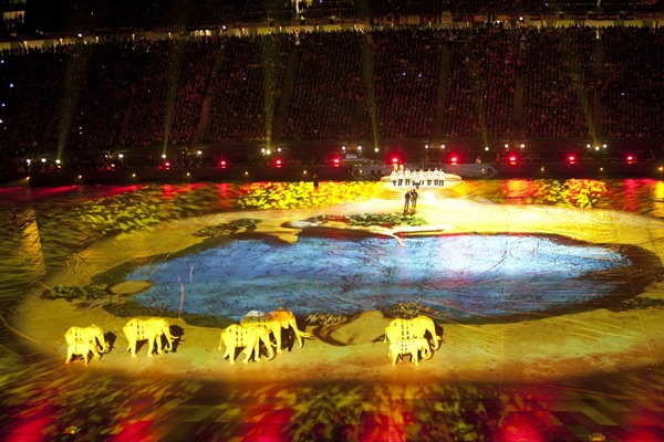 Simulando un lago en medio del campo