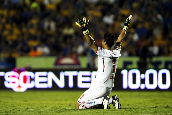 Talavera celebró el tanto la victoria de su equipo.