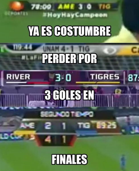 Tigres, el Cruz Azul del Norte en memes