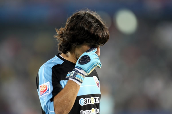 Vilar se fue triste al final del encuentro.