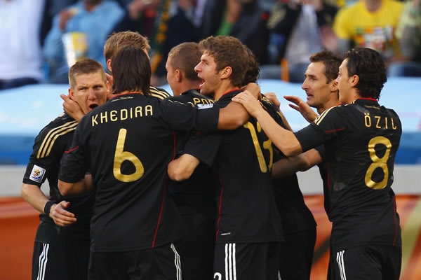 Alemania festejó muy temprano en el partido