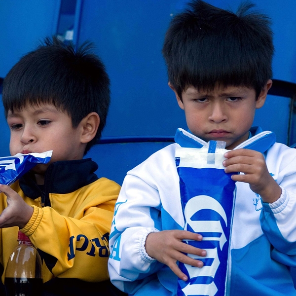 Algunos pequeños que no querían estar presentes.