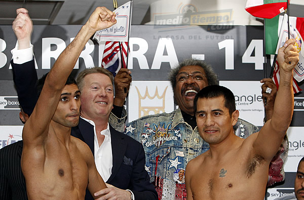 Amir Khan y Marco Barrera no quieren defraudar a nadie.