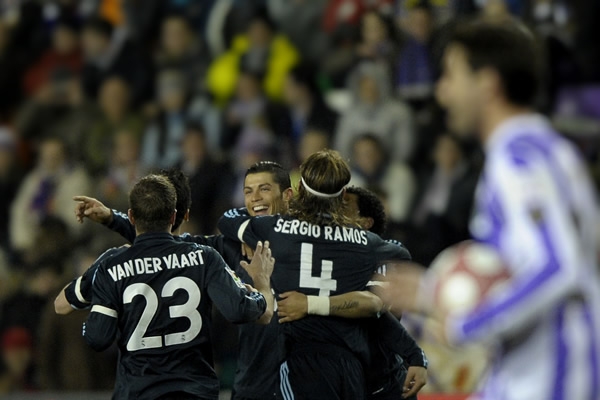 Aquí el festejo del Real Madrid.