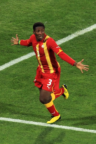 Asamoah Gyan marcó al minuto 93