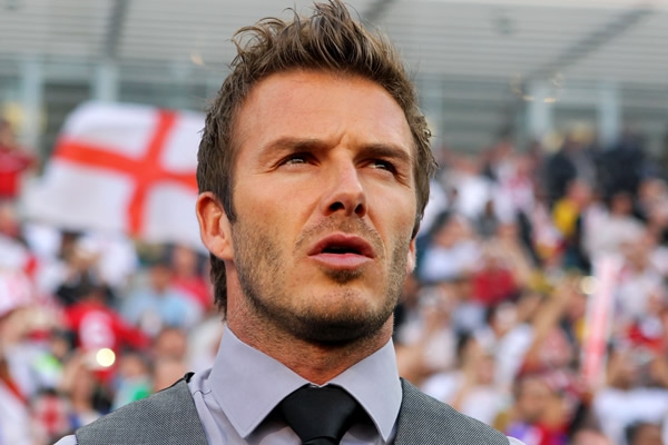 Beckham en la banca alemana.