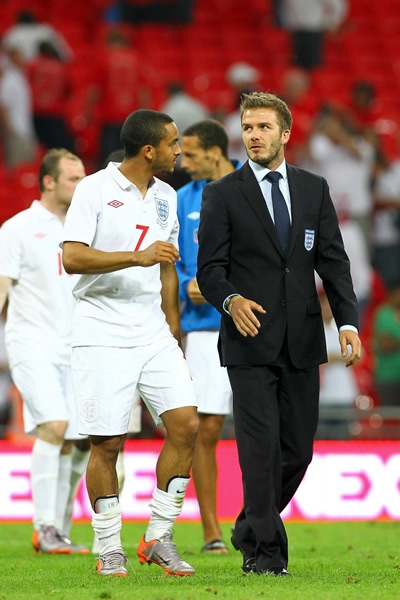Beckham estuvo con los jugadores
