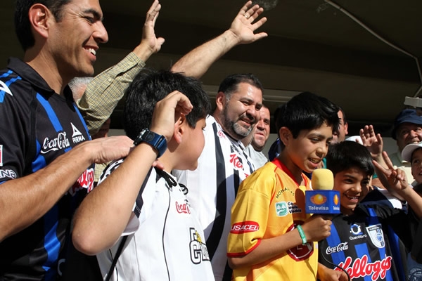 Buen ambiente previo al partido