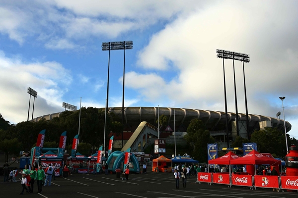 El Candlestick Park, en San Francisco, California está listo.