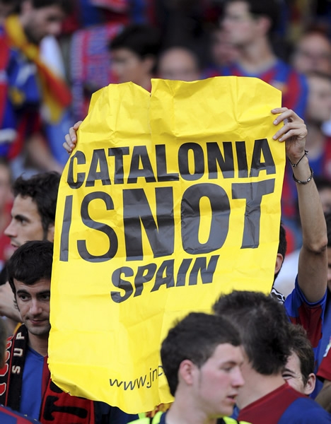 Cataluña no es España, reza la manta.