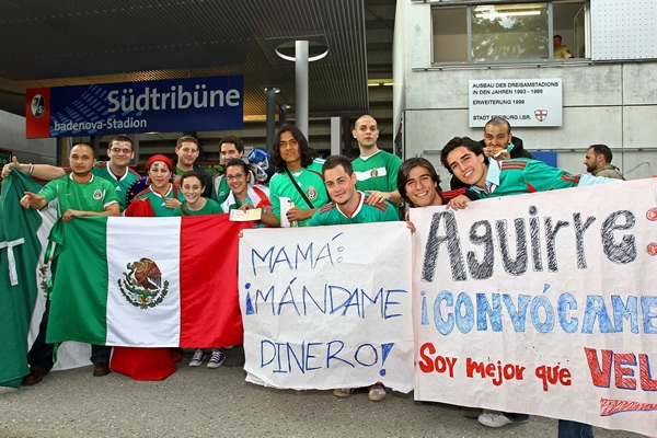 Con todo apoyando a la Selección.