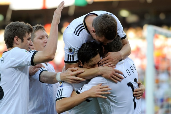 Cuatro goles le marco Alemania a Inglaterra