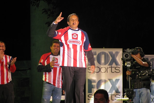 Cuauhtémoc Blanco de chiva