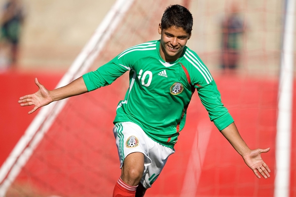 Daniel Galván de la Selección Mexicana ante Trinidad y Tobago en el Premundial Sub-17.