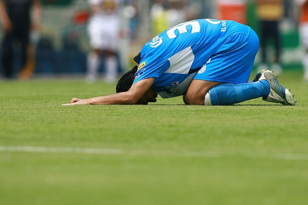 Davino de Puebla en la derrota ante Pumas