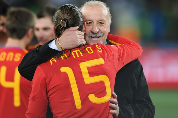 Del Bosque felicitó a sus jugadores.