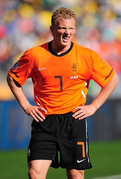 Dirk Kuyt, delantero holandés del Liverpool