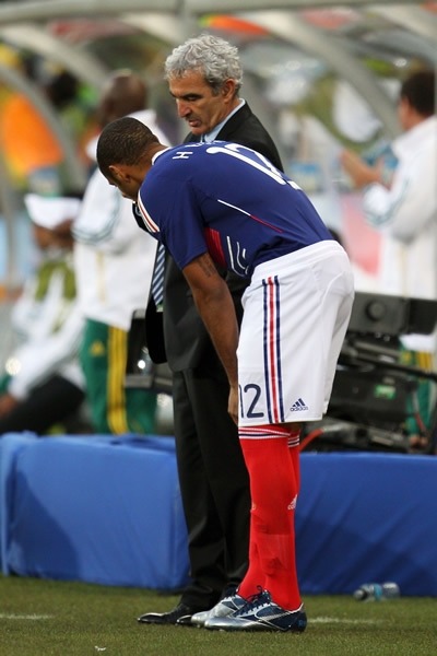 Domenech, dando instucciones a Henry