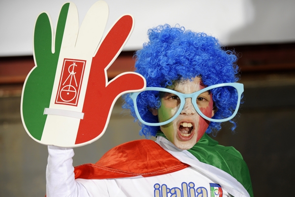 El apoyo de todas las edades para Italia