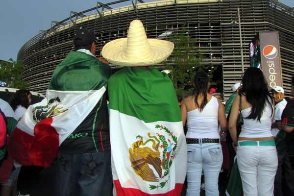 El camino rumbo al nuevo estadio de los Gigantes.