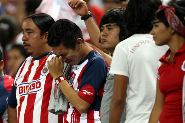 El llanto apareció en las gradas