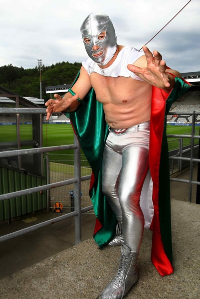 El Santo no podía faltar