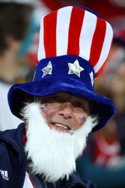 El Tio Sam, presente en el estadio