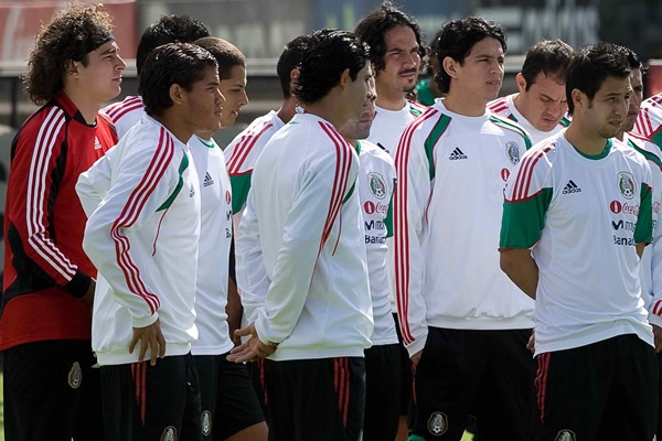 Entrenamiento de la Selección Mexicana