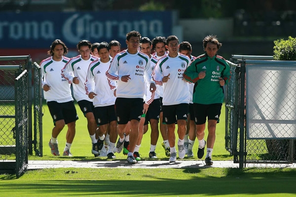 Entrenamiento de la Selección Mexicana