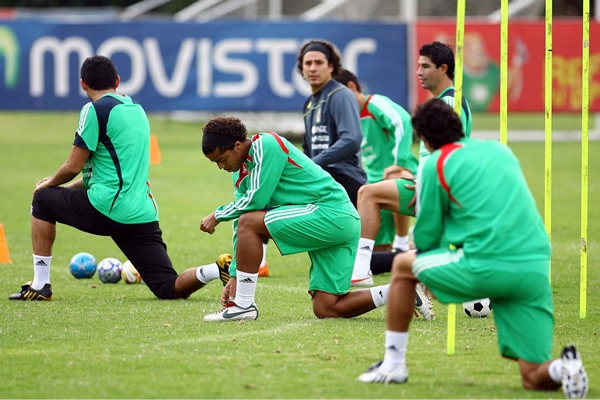 Entrenamiento de la Selección Mexicana