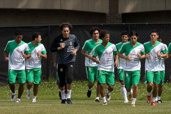Entrenamiento de la Selección Mexicana