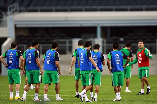 Entrenamiento de la Selección Mexicana