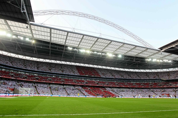 Espectacular panorámica del Estadio de Wembley