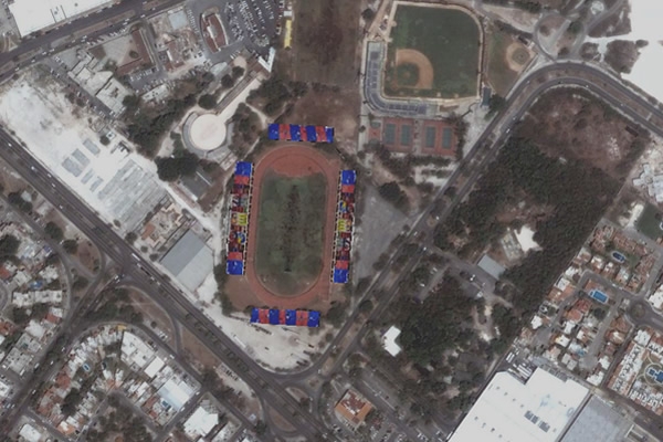 Un estadio en medio del paraiso caribeño, Andrés Quintana Roo.