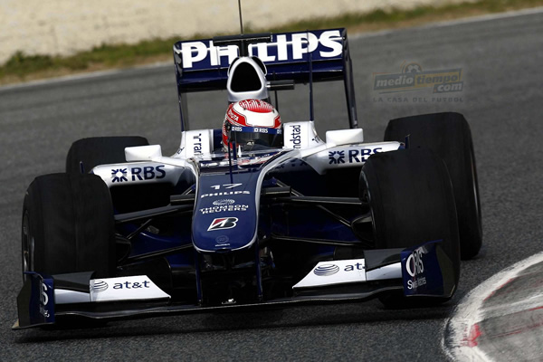 Fórmula Uno, entrenando en Cataluña.