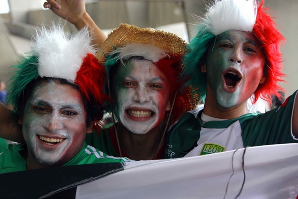 Gran colorido en las gradas