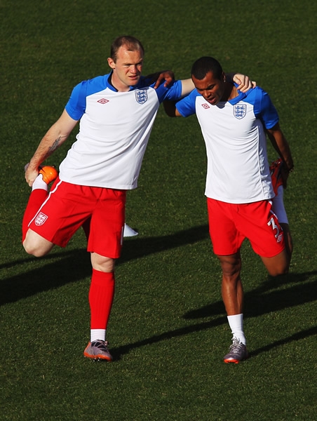 Inglaterra se preparó para el encuentro