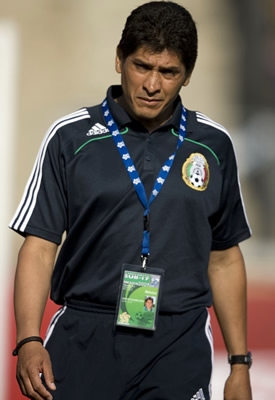 José Luis González China, técnico de la Selección Mexicana Sub-17.