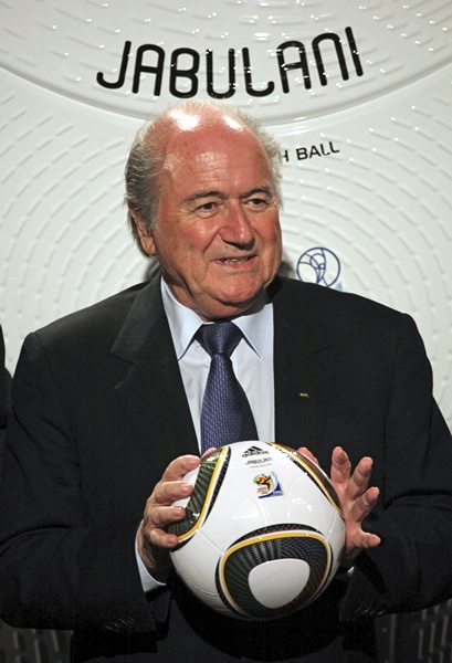 Joseph Blatter en la presentación de Jabulani.