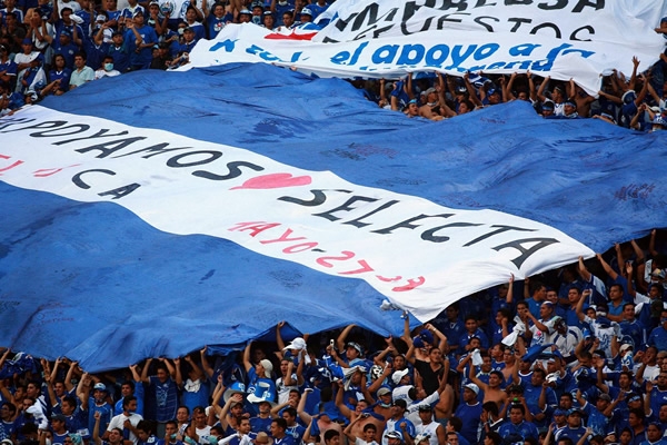 La bandera de apoyo para la Selecta.