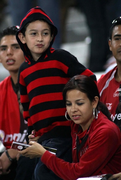 La joven afición del Atlas