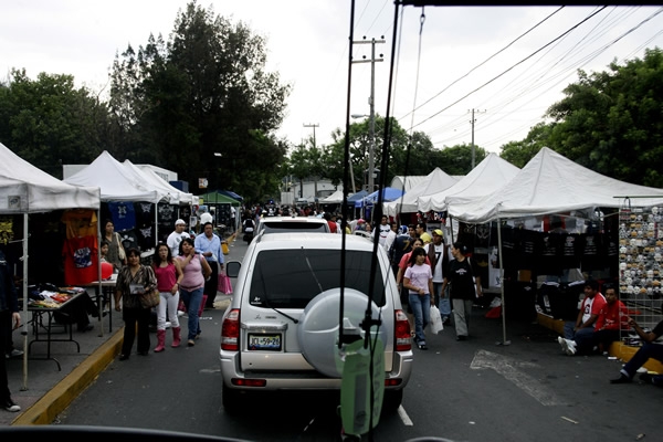 La llegada al Palacio de los Deportes