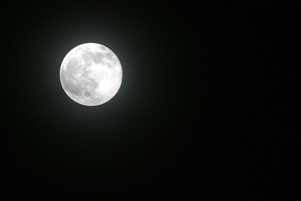 La luna fue testigo del festín de Santos.