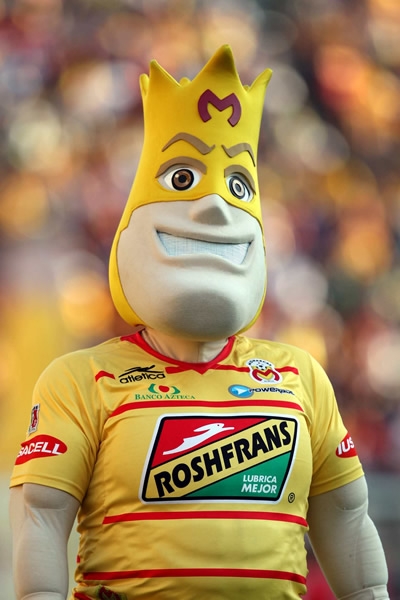 La mascota oficial de Monarcas Morelia