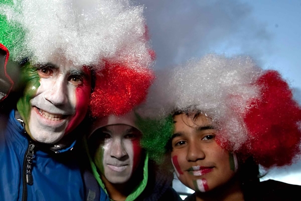 La pasión se retrató en los rostros.