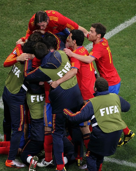 La Roja celebra.