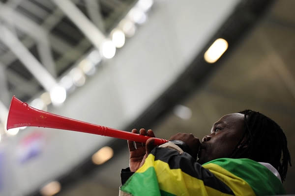 Las vuvuzelas estuvieron presentes.