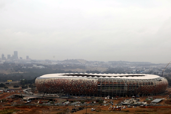 Linda postal del Soccer City Stadium.