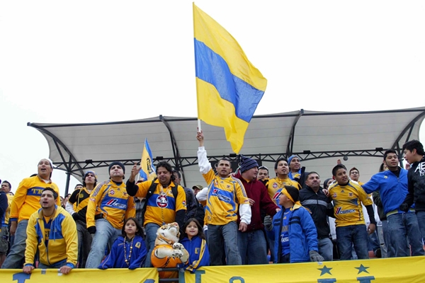 Los aficionados de Tigres tenían la fiesta previa.