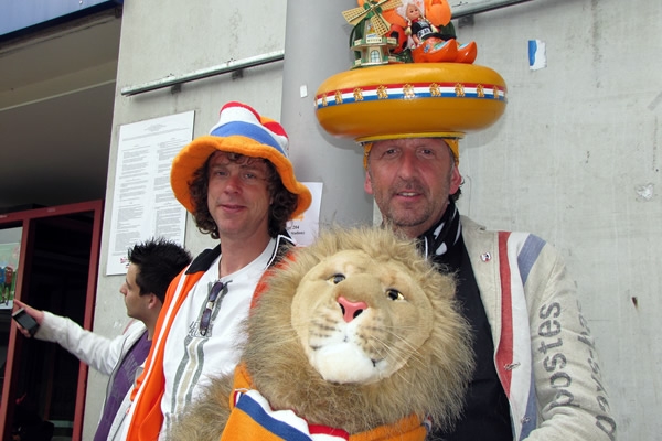 Los aficionados holandeses